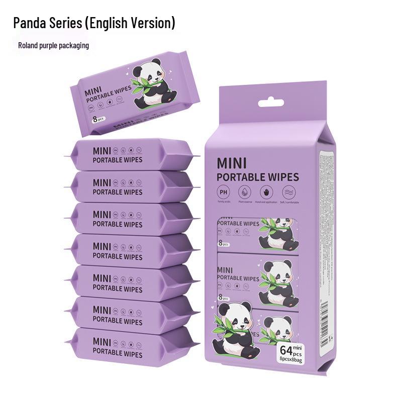 Paquete de Viaje Mini Toallitas Húmedas: 8 Toallitas Húmedas para Bebé por Paquete, Especialmente para las Manos de los Niños