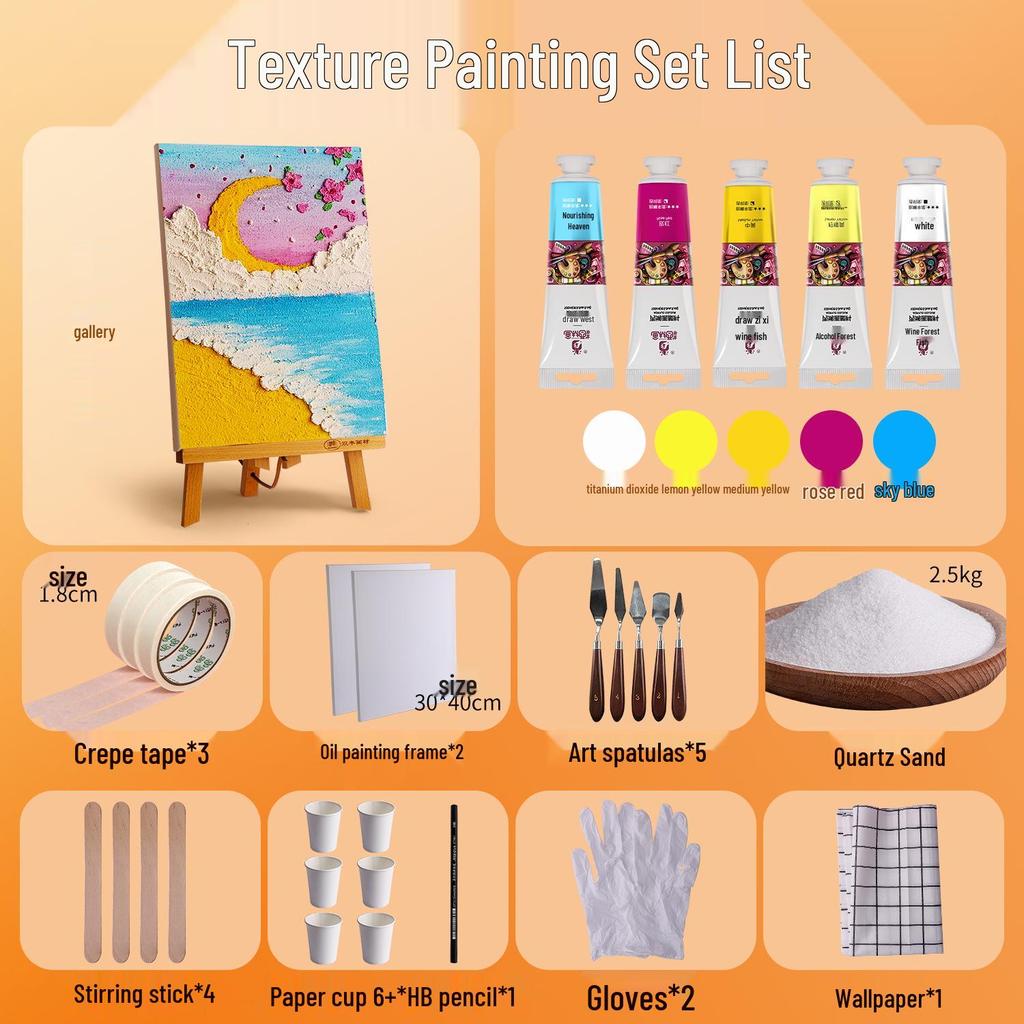 Quarzsand Acryl Strukturfarbe - Fein 80er Körnung für Handwerkskunst