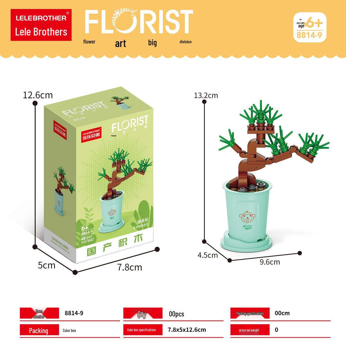 

Zodiac Lucky Flower Building Block Toy for Children s Day Gift