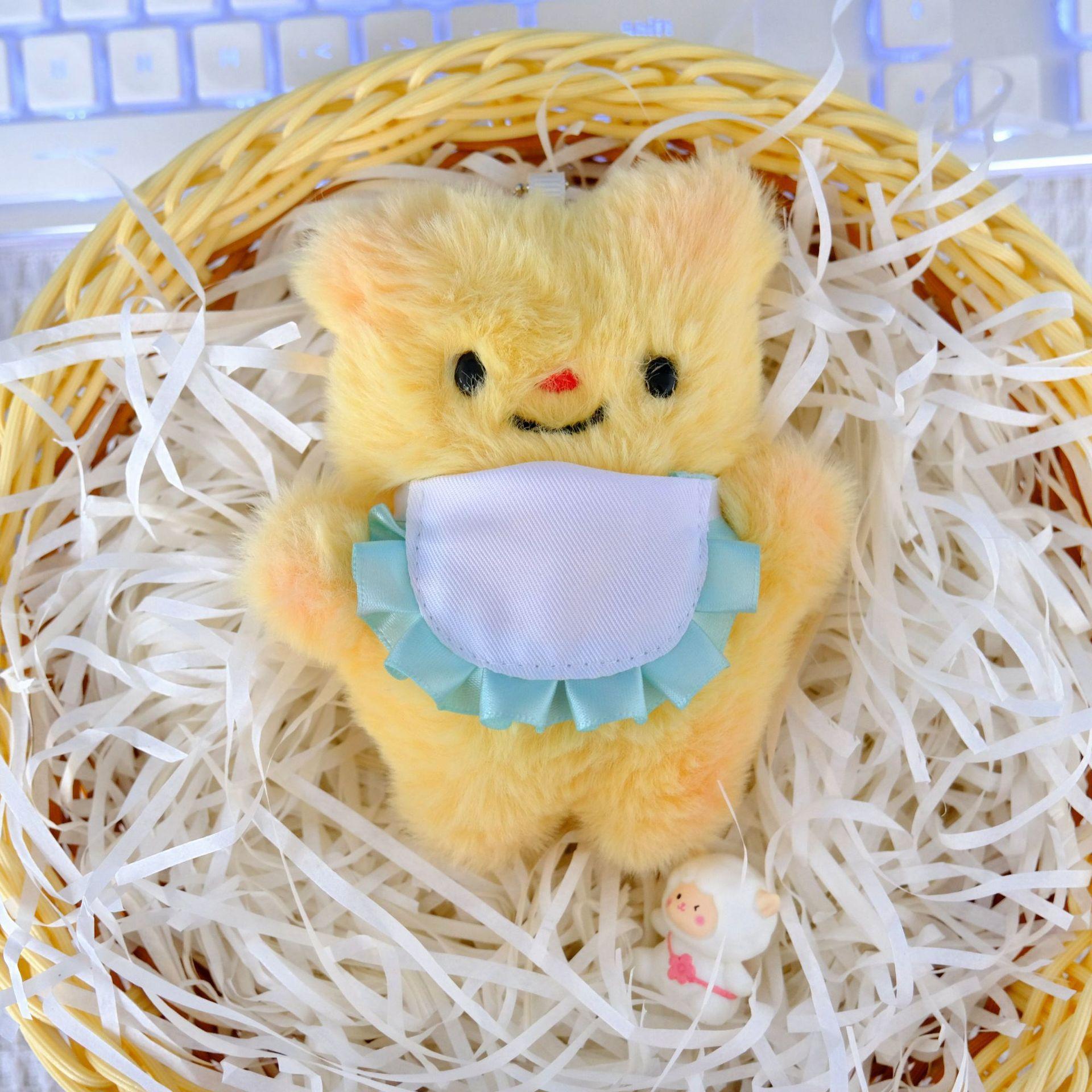 

Плюшевый кулон в виде пищащего тайского масляного медведя, кулон в виде медведя, брелок Butterbera