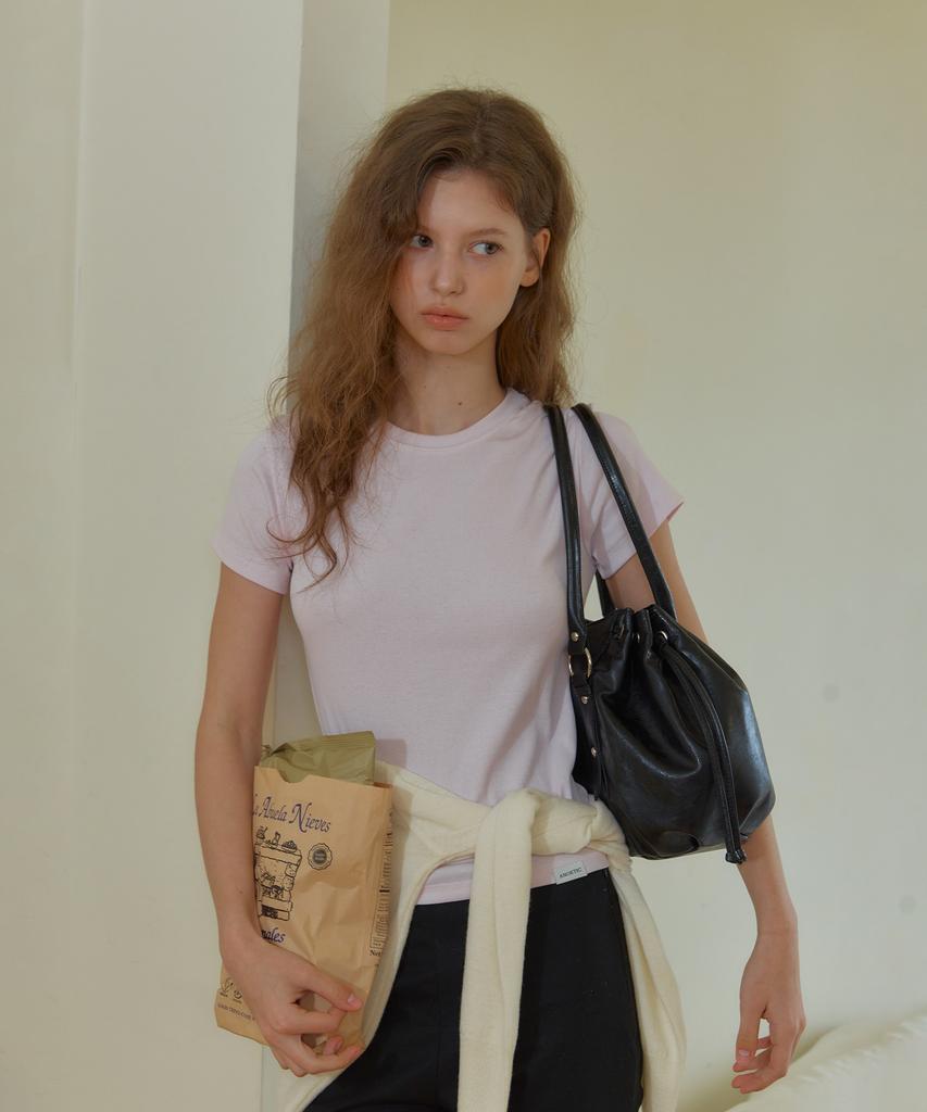 ANOETIC Anc Essential Round T-Shirt _Soft Pink