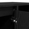 TV Cabinet Black Oak Effect 100 x 35 x 55 cm Particleboard