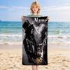 Custom Heavy Metal Stylish Printed Beach Towel,a Quick-drying, Absorbent Mat Suitable for the Beach, Pool, Gym, and Travel Fans Gift