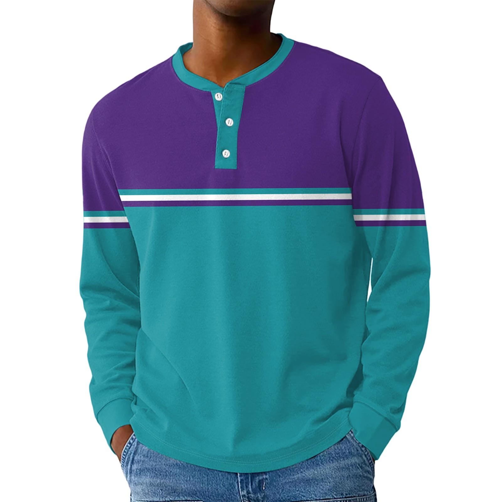 

Мужская свободная повседневная толстовка с длинными рукавами, лацканами и застежкой-молнией L циан