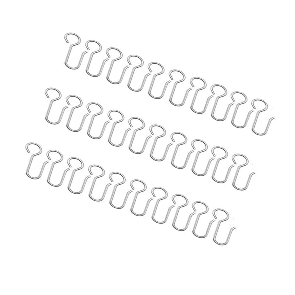 Metal Curtain Hooks for Drapes 30 Pack Drapery Hooks Curtain Track Hooks Hanger S Hooks Hardware for Ceiling Curtains