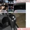 For Toyota RAV4 2006-2012 Wood Grain Black Console Gear Shift Knob Cover Trim