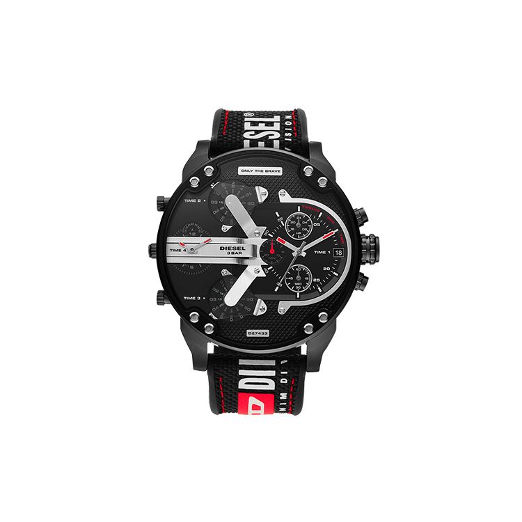 Diesel Armor Series Watch Quartz Movement Nylon Strap Black Dial Men watches DZ7433