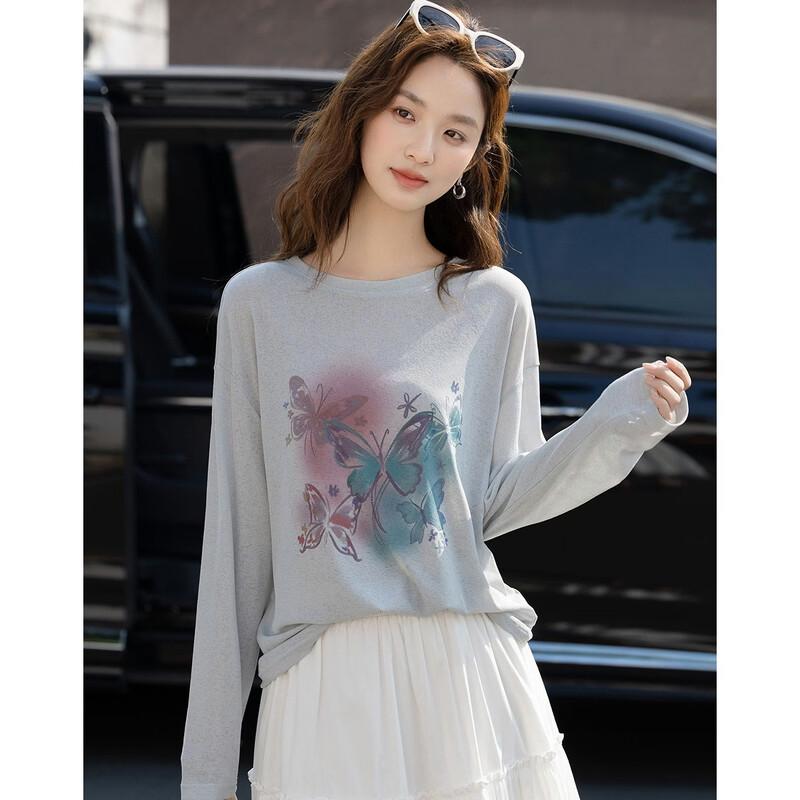 Butterfly Print Loose T-shirt
