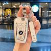 Sakura Pink Tpu for BMW X1 X3 X4 X5 X6 F15 F16 G30 3 5 7 Series G11 F48 Remote Smart Auto Car Key Case Cover Keyring Accessories xg7