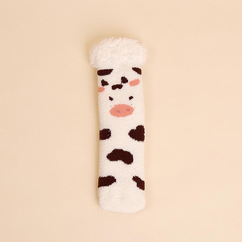 Lambswool Women's Thick Plush Socks - Warm Winter & Autumn Maternity Sleep Floor Socks