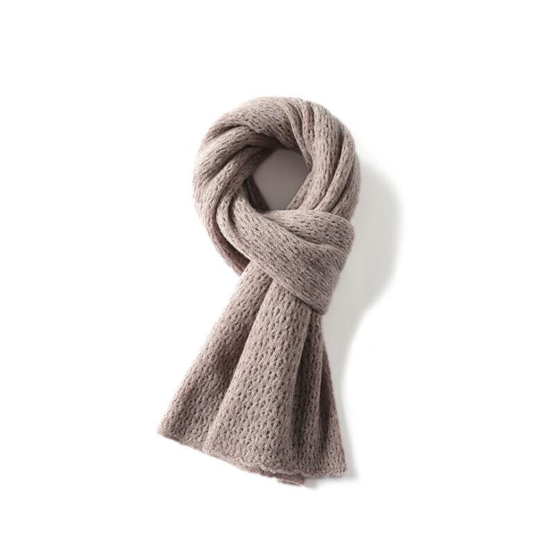 G·TENNA Women's Hollow-out Solid Color Wool Scarf