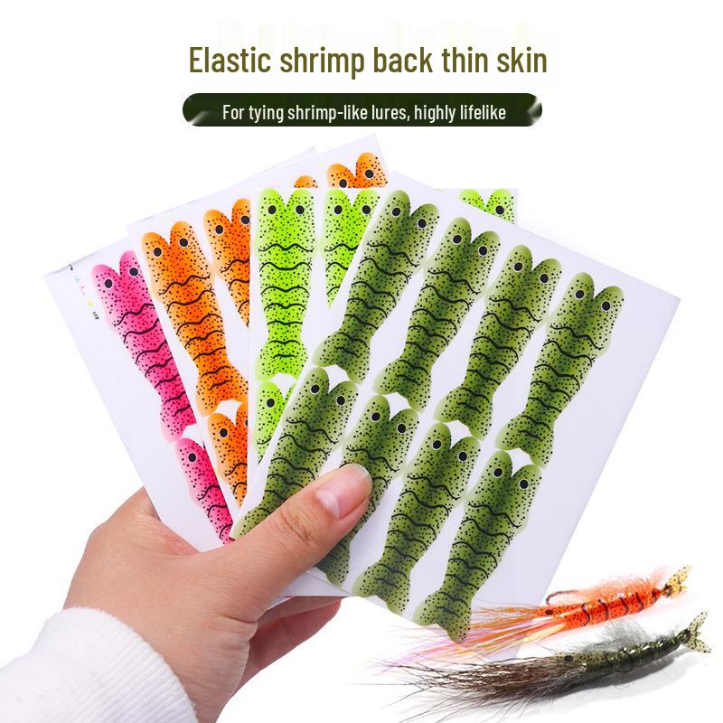 Bionic Shrimp Back Skin: Elastic Ice Silk Tying Material for Lures