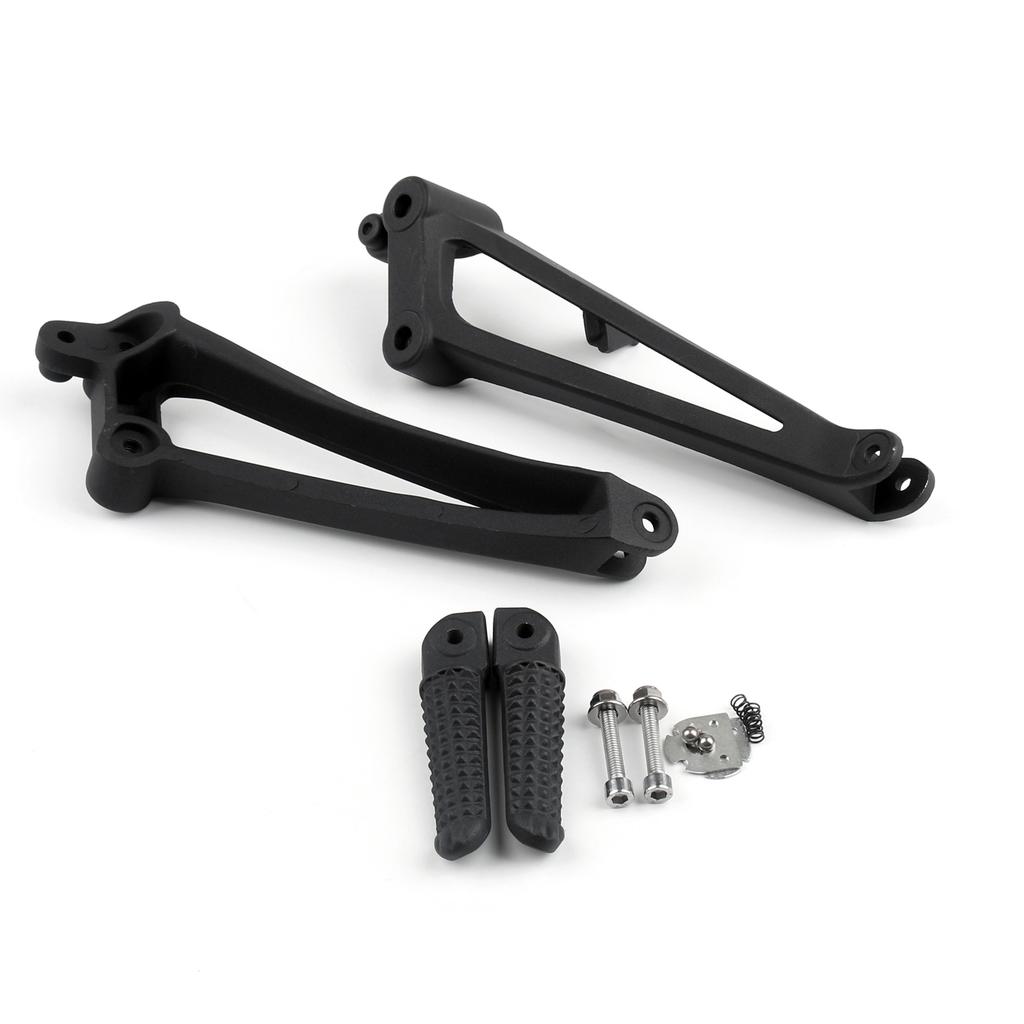 Rear Passenger Foot Pegs Footrest Brackets For YAMAHA 2009-2011 YZF R1