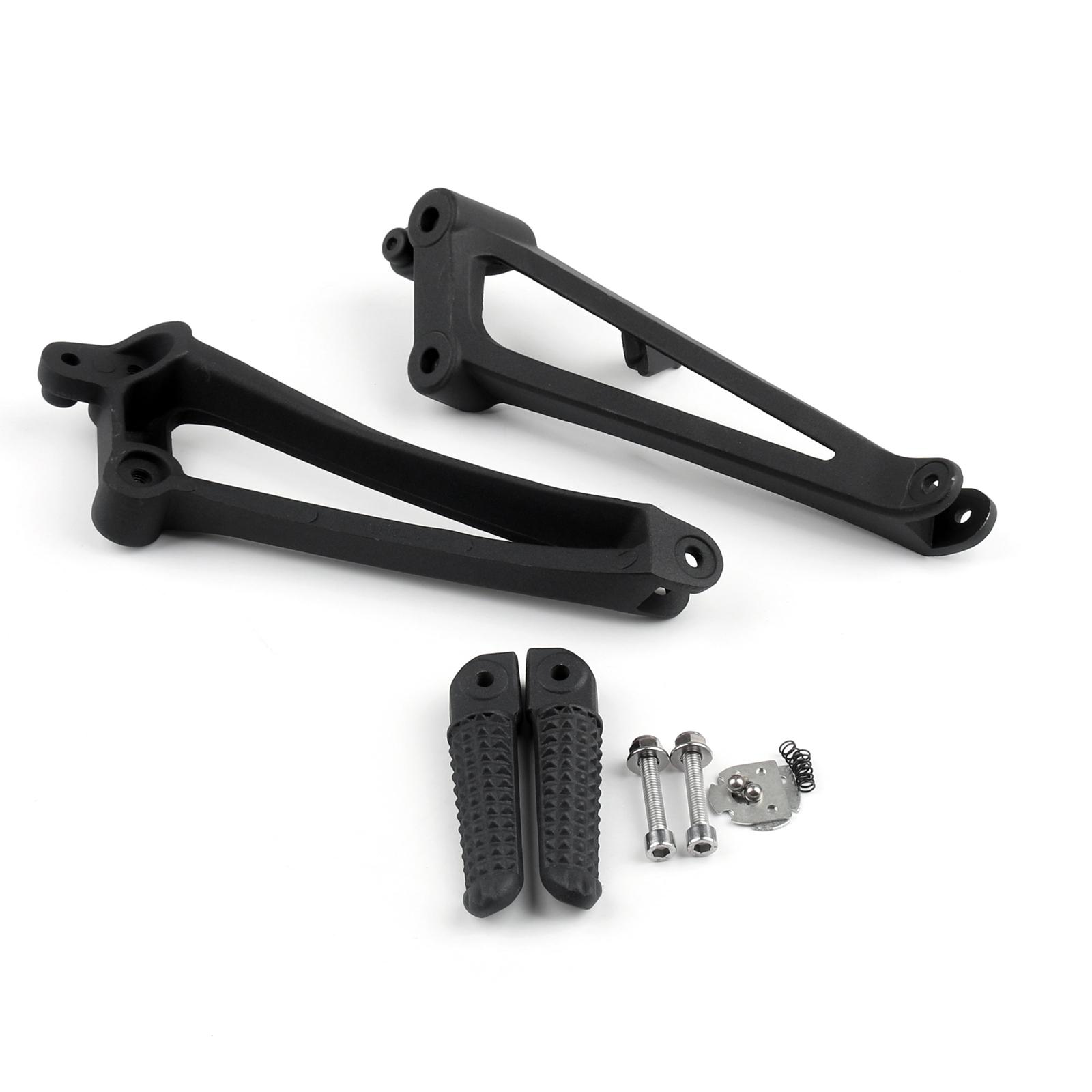 

Rear Passenger Foot Pegs Footrest Brackets For YAMAHA 2009-2011 YZF R1 Black