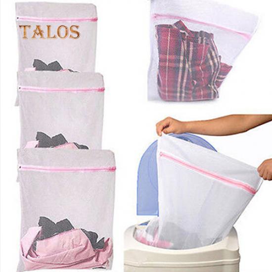 3 Sizes Underwear Clothes Aid Bra Socks Laundry Washing Machine Net Mesh Bag Bathroom Supplies