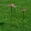 1Pcs Metal Mushroom Garden Stakes Retro Rusty Mushroom Plaque Garden For Yard Patio Lawn Outdoor Decor