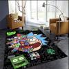 Rick and Morty pattern bedroom, living room, office decorative carpet, family bedroom headboard carpet, door mat, bathroom mat.