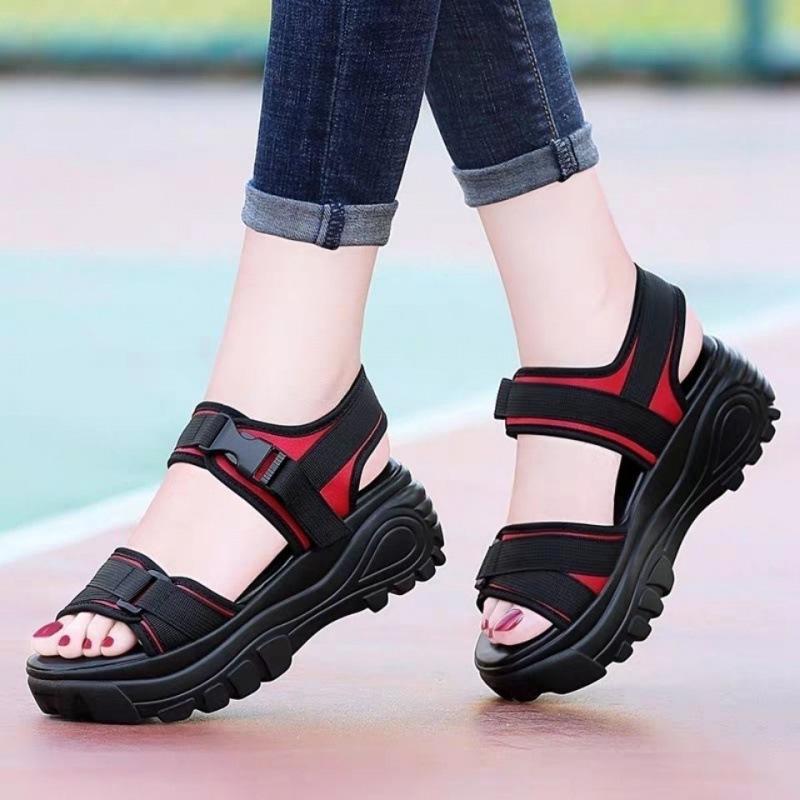 Women's Sandals New Summer Wedge Platform Shoes Casual Sports Sandals Roman Student Rocking Shoes