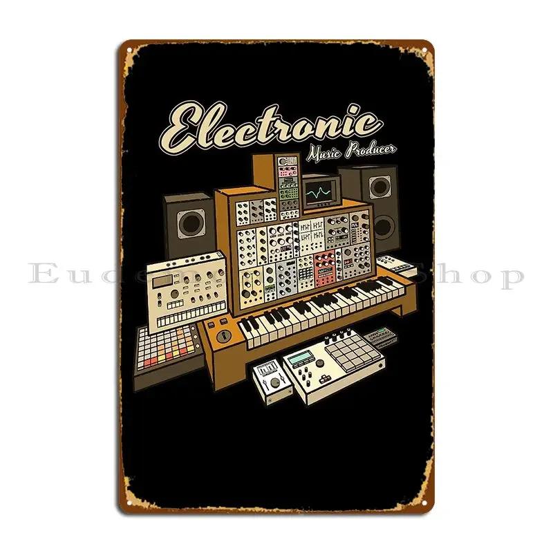 Electronic Music Producer Metal Sign Designer Wall Cave Garage Plaques Cinema Pub Tin Sign Poster