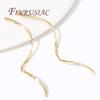 Earrings Making Supplies 18K Gold Plated S Shape Wavy Earwire Earring Charms Connector For DIY Jewelry Accessories