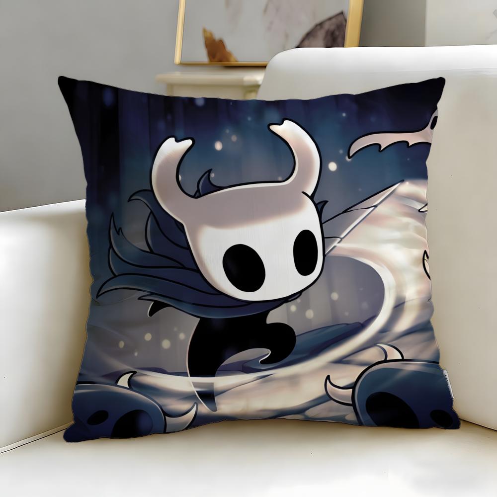 Popular Game Hollow Knight Cushion Cover Soft EasyWash Pillow Case Versatile for Couch Bed Travel and Office