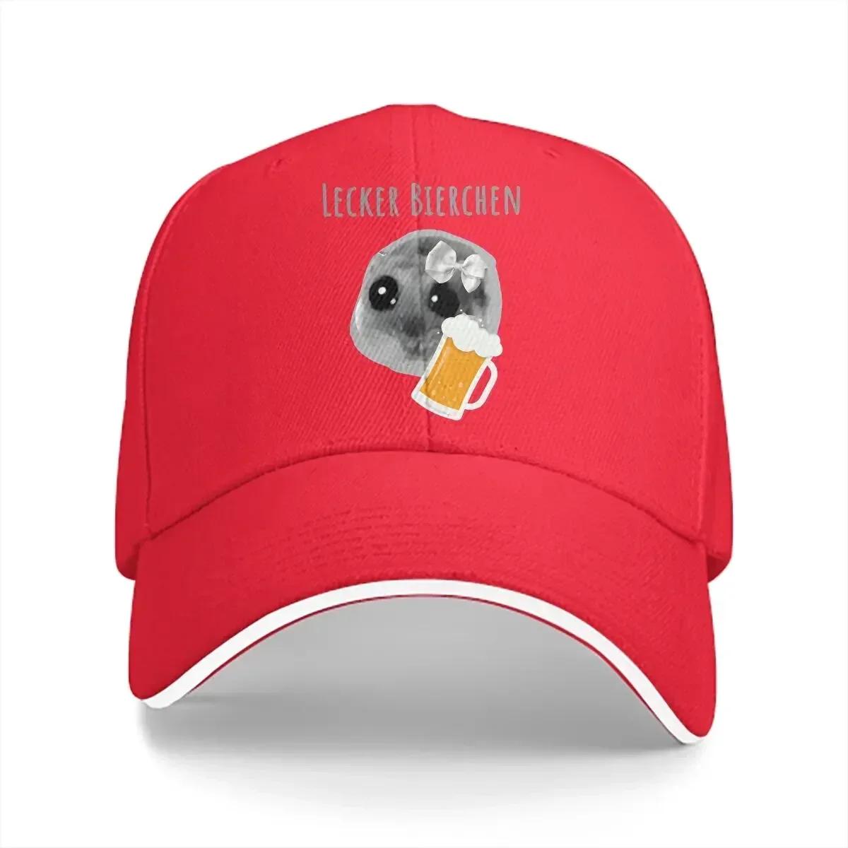 

Delicious Beer Baseball Caps Peaked Cap Sad Hamster Sun Shade Hats for Men Women One Size