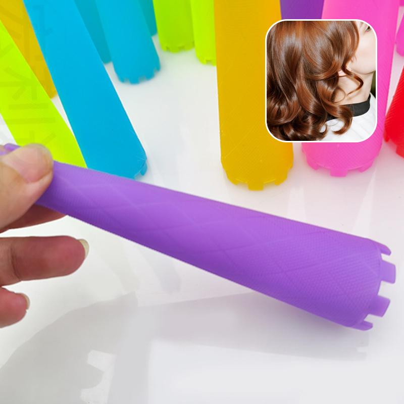 6Pcs Hair Perm Rods Cold Wave Rods Plastic Perming Rods Hair Curling Rollers Diy Curlers Heatless Hair Curler Hair Styling Kit