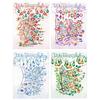 Colorful PET Sticker Shell Like Glow Stickers With Color Flower For Diy Diary Album Scrapbooking