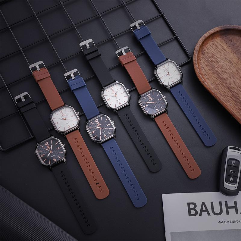 Square Tape Men'S Watch Simple Trendy Men'S High-Value Watch Fashion Personality Quartz Watch Men
