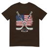 Ice Hockey Usa Flag Tshirt