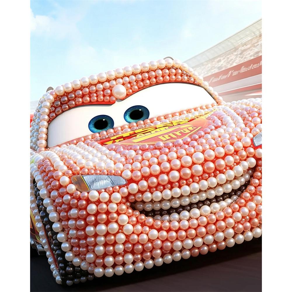

Disney Pearl Art Painting Lightning McQueen Handmade diy5D Pearl Gem Painting Pictures Crafts Special Shape Home Wall Decoration 30x40
