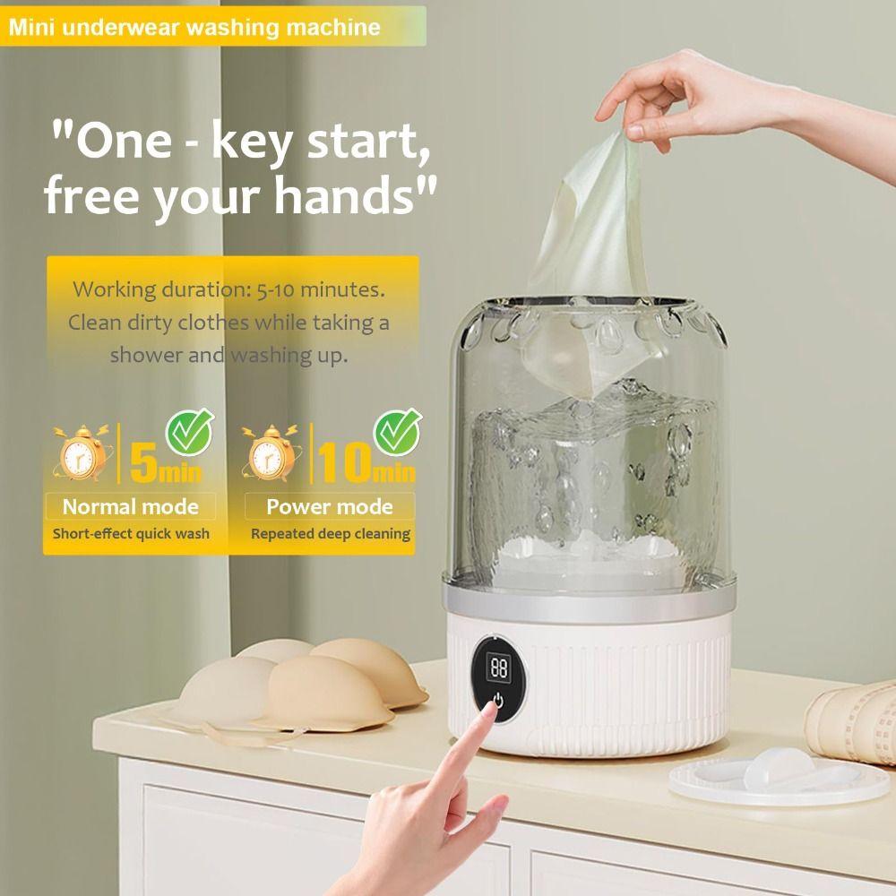 Rechargeable Washing Machine Mini Sock Washing Machine Portable Underwear Washer Household
