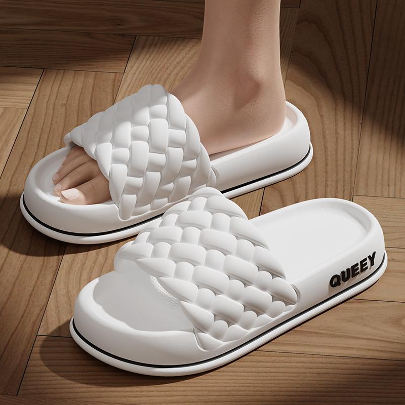 Summer Women Thick Slippers Sole Beach Slides Home Slippers Anti-Slip Soft Sandals Fashion Ladies Cloud Slippers