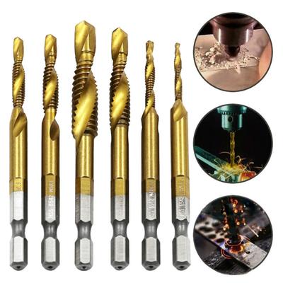 Metalowy Spiralny Gwint Metryczny M4 6542 Pokryty Tytanem Spiralny Stal Szybkotnąca Metryczny Gwintownik Maszynowy Narzędzie Ręczne