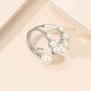 Classic European & American Minimalist Pearl Open Ring: Unique Creative Design, Luxury Fashion