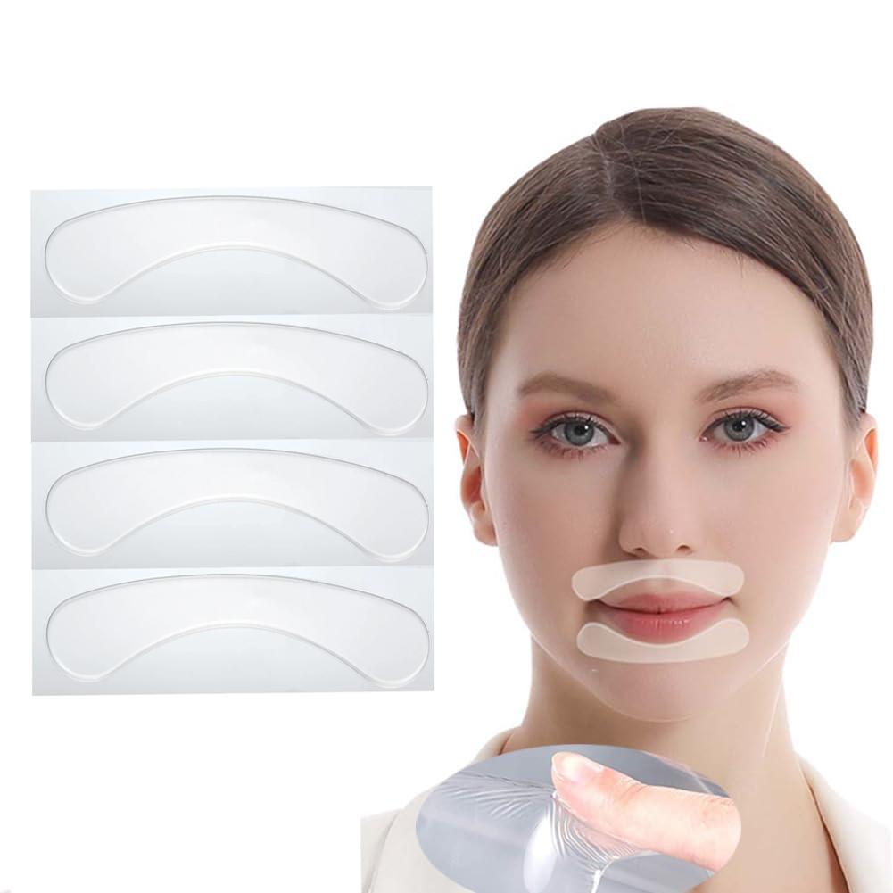 Anti Wrinkle Patches for Lip 8pcs Silicone Patches for Smile Lines Wrinkle Repair Remover Patches for Face Overnight Skin Care