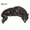 Collectible Dragon Figurine Sleeping Door Topper, Medieval Fantasy Wall Decor for Doorway, Rustic Home Accessories Corner Decor, No Drill