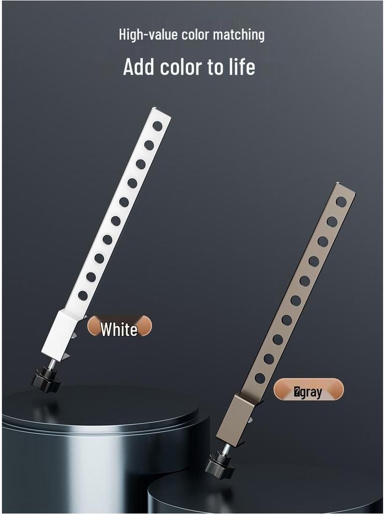 Anti-theft Balcony & Window Clothes Drying Rack with Railing Hooks for Dorms & Households