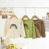 Autumn New Children's Waffle Long Sleeve Round Neck Pullover Sweater