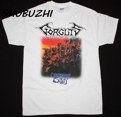 Nieuw aangekomen Unisex t-shirt GORGUTS THE EROSION OF SANITY DEATH DEICIDE MONSTROSITY TSHIRT mode katoen t-shirts