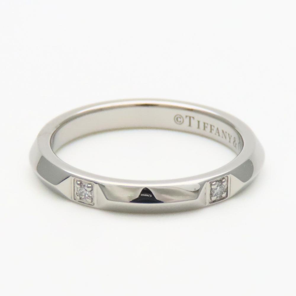Używane TIFFANY&Co. Pierścionek True band EU#50 Platyna Pt950/diament 4,5g Platyna 5PD