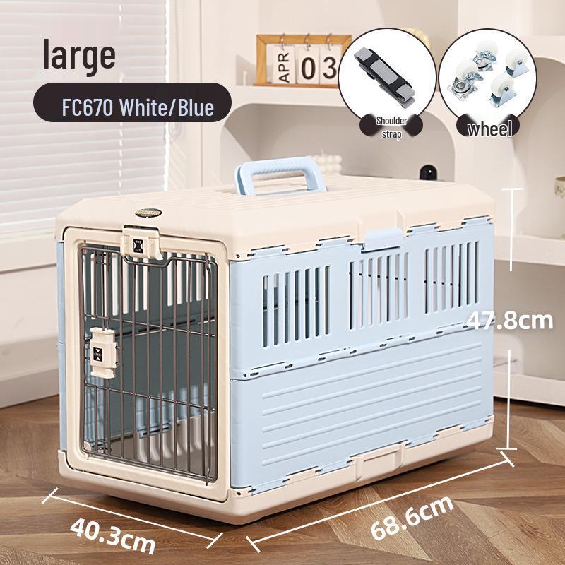 Foldable Pet Airline Carrier for Cats & Small Dogs - Alice Model