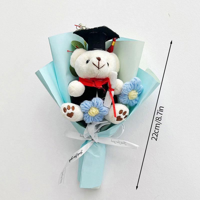 Little Bear Crochet Bouquet Graduation Flower Bouquets Graduation Gifts Wedding Gift for Guests Bouquets Valentine's Day Bouquet