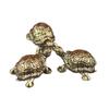 Messing Schildkrötenfigur - Langlebigkeit Geld Schildkröte Ornament, Teetier, Home Office Schreibtisch Dekor, Chinesischer Stil Geschenk für Sammler