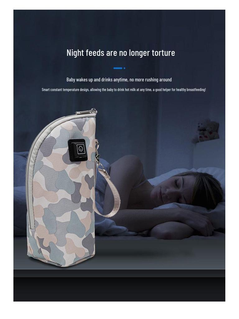 Isolierter Babyflaschenwärmer Kinderwagentasche - Tragbare Hülle mit konstanter Temperatur für Ausflüge