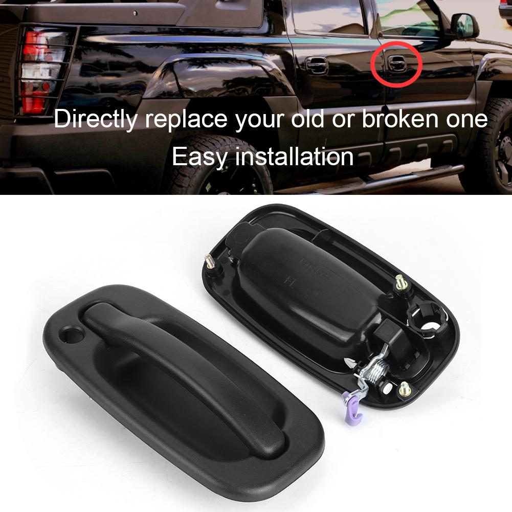2Pcs Front Outside Door Handle Car Replacement 15150735 Fit for GMC