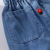 Girls' Summer Denim Short Skirt Children's Baby Korean Fashionable Half Skirt