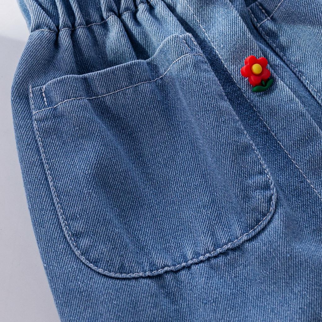 Girls' Summer Denim Short Skirt Children's Baby Korean Fashionable Half Skirt