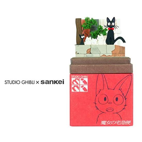 Sankei Studio Ghibli Mini Kiki's Delivery Service Jiji en Kittens Papier Ambacht MP07-94