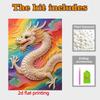 Pearl Art Painting Home Wall Decor Chinese Dragon Pearl Gemstone Painting Picture Crafts Adult/Beginner Gift Creative Home Decor Unframed